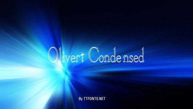 Olivert Condensed example